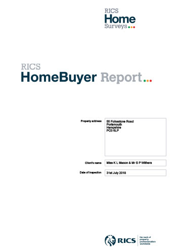 RICS HomeBuyers Report cover